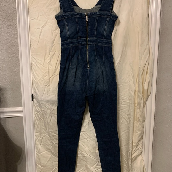 Guess Denim Bodycon Jumpsuit - Picture 2 of 5